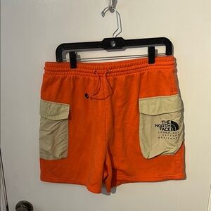 The North Face Athletic Orange and Tan Shorts